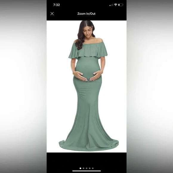 slim fit dress slacks Mona Maxi Dress with Smocking in Sage Green Floral main image 1